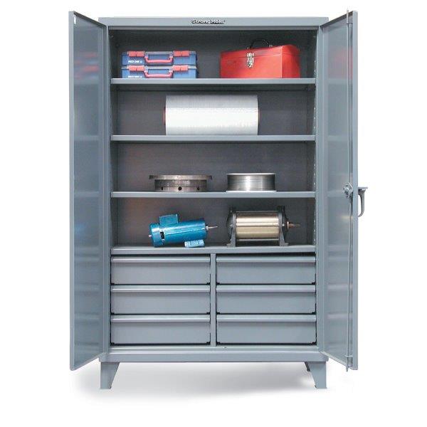 industrial-cabinet-with-lower-half-width-drawers